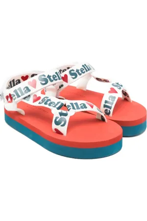 Stella McCartney Sandalen mit Logo-Prägung