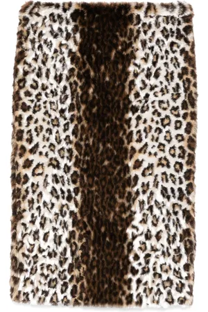 Alexander McQueen Rock mit Animal-Print