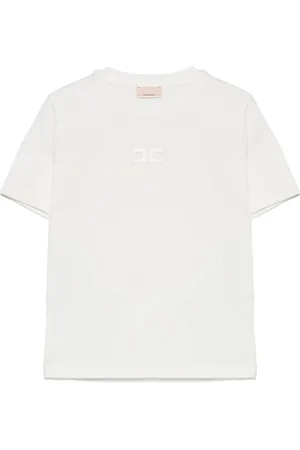 Elisabetta Franchi T-Shirt mit Logo-Stickerei