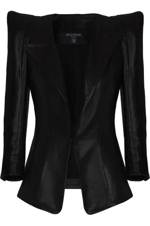 Balmain Taillierte Jacke aus Lammleder
