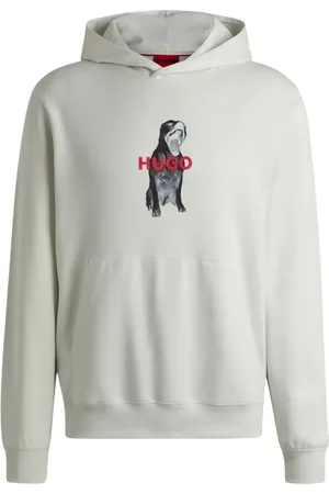 HUGO BOSS Hoodie mit Tiergrafik-Print