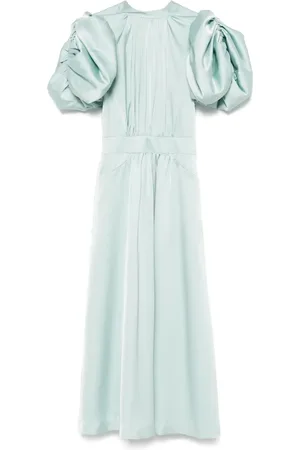 ROTATE Midikleid mit Puffärmeln