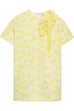 Msgm Kleid mit Blumen-Print