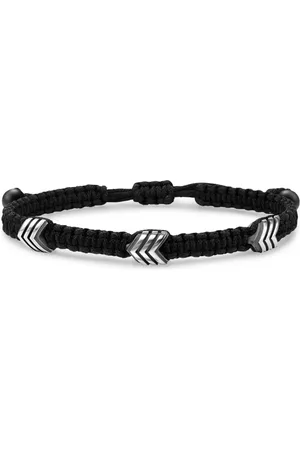 David Yurman Armreif aus Sterlingsilber mit Onyx