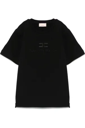 Elisabetta Franchi T-Shirt mit Logo-Stickerei