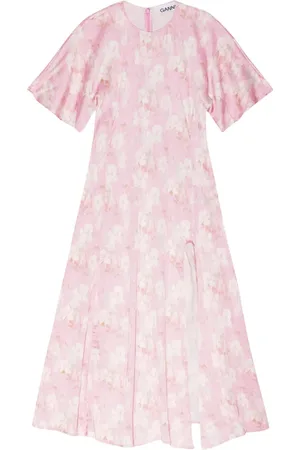 Ganni Maxikleid mit Print