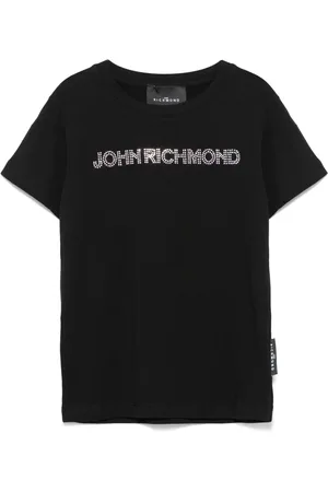 John Richmond T-Shirt mit Kristall-Logo