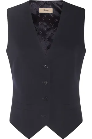 HERNO Weste mit Logo-Jacquard