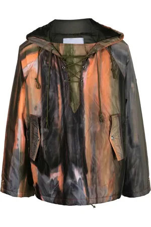 Bluemarble Windbreaker mit Batikmuster