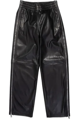 Purple Brand Lederhose mit Reißverschlüssen