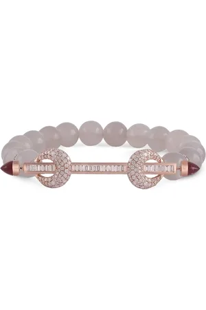 Ananya 18kt Chakra Rotgoldarmband mit Mondstein und Diamanten