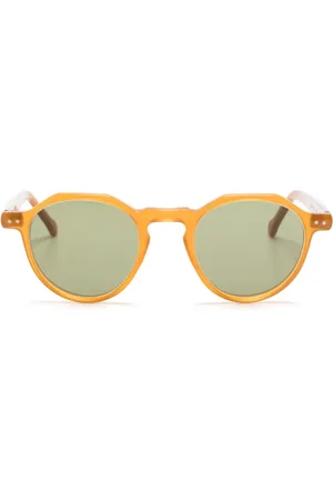 LESCA Sonnenbrille mit rundem Gestell