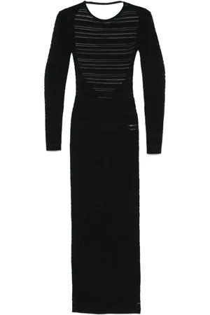 ANDREADAMO Gestreiftes Maxikleid