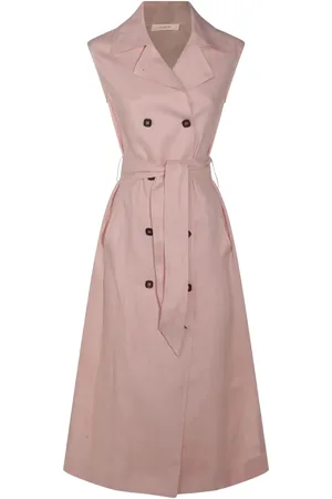 Glanshirt Midikleid aus Leinen