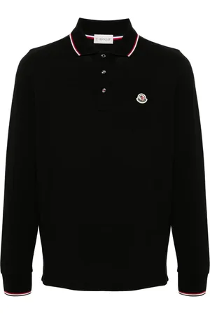 Moncler Poloshirt mit Logo-Patch