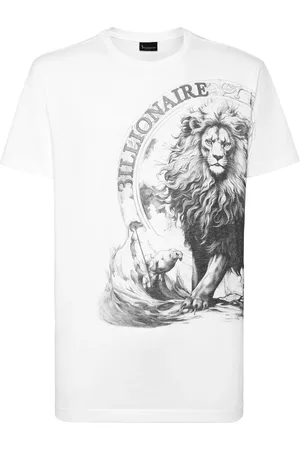 BILLIONAIRE T-Shirt mit Löwen-Print