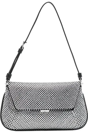 Amina Muaddi Mini Ami Crystal Schultertasche