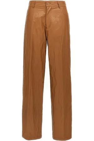 NUDE Hose aus Faux-Leder