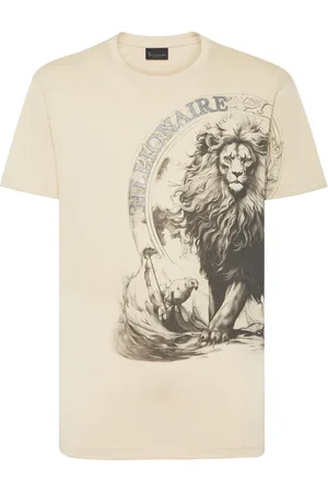 BILLIONAIRE T-Shirt mit Löwen-Print