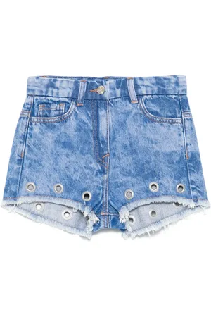MONNALISA Jeans-Shorts mit Ösenverzierung