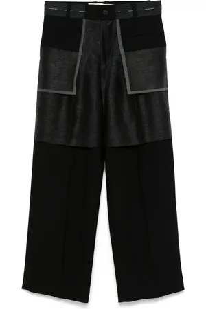 Feng Chen Wang Hose im Patchwork-Look