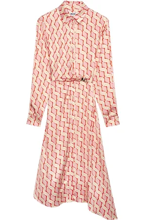 Msgm Kleid mit geometrischem Muster