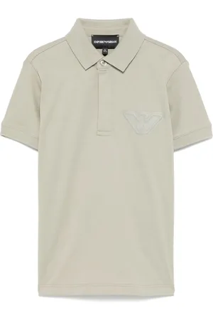 Emporio Armani Poloshirt mit Logo-Applikation