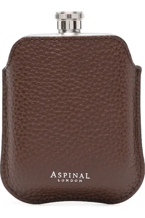 ASPINAL OF LONDON Flachmann mit Lederbezug