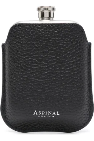 ASPINAL OF LONDON Runder Flachmann mit Logo-Stempel