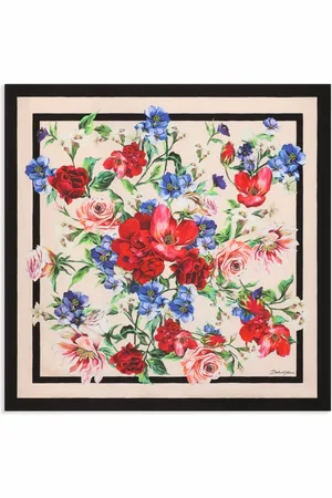 Dolce & Gabbana Schal mit Blumen-Print
