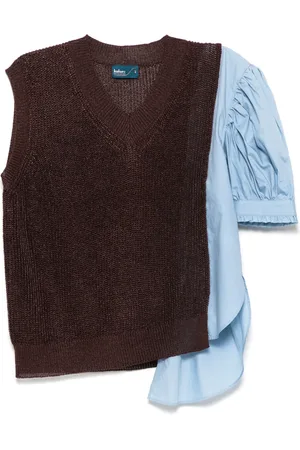 Kolor Pullover mit V-Ausschnitt