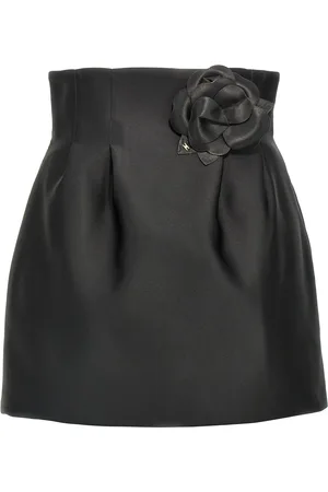 Elisabetta Franchi Minirock mit Blumen-Applikationen