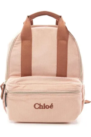 Chloé 2020s Rucksack mit Logo-Stickerei