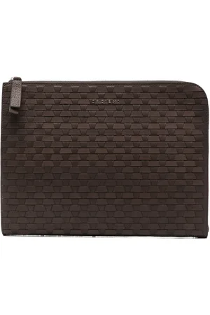 Orciani Laptoptasche mit Webmuster