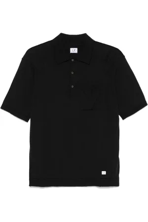 C.P. Company Poloshirt mit Logo-Patch