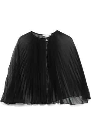 Nensi Dojaka Georgette-Cape mit Falten
