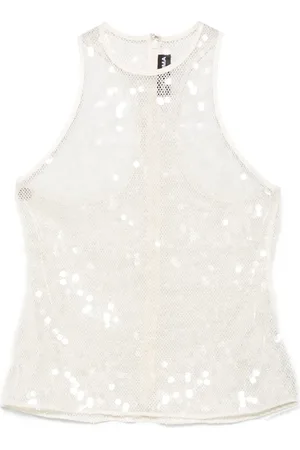 DAVID KOMA Tanktop mit Pailletten