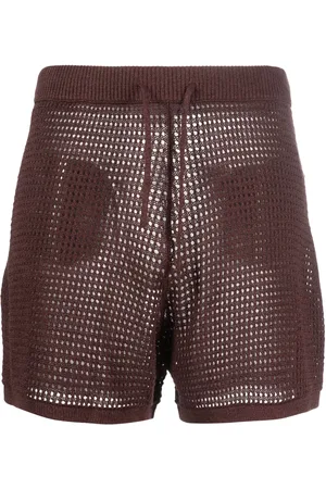 Nanushka Shorts mit Lochstrickmuster