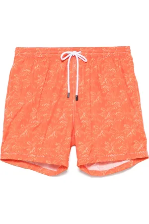 BARBA Badeshorts mit Palmen-Print