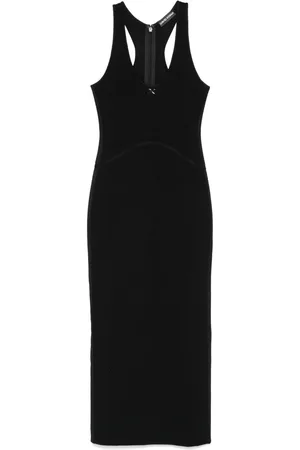 DAVID KOMA Gestricktes Maxikleid mit DK