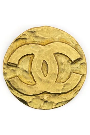 CHANEL Brosche mit gehämmertem Effekt