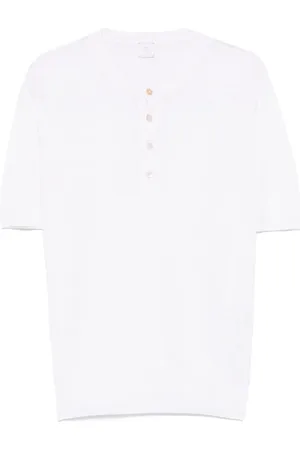 ELEVENTY T-Shirt mit Henley-Kragen