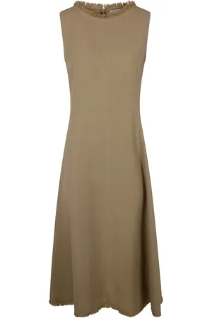 ANTONELLI Kleid mit ausgefranstem Ausschnitt