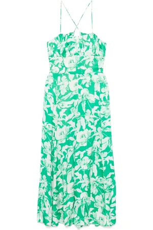Maje Midikleid mit Blumen-Print