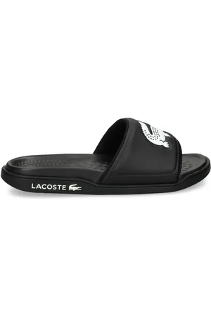 Lacoste Pantoletten mit Logo-Print