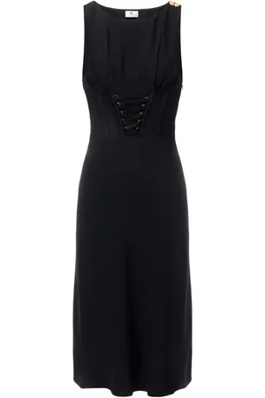 Elisabetta Franchi Midikleid mit Schnürung