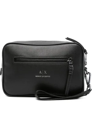 Armani Exchange Kulturbeutel mit Logo-Prägung