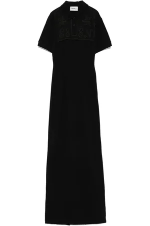 Seen Users Maxikleid mit gehäkeltem Einsatz