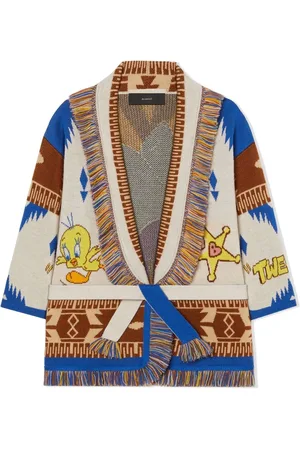 Alanui Icon Cardigan mit Tweety Cowboy-Motiv