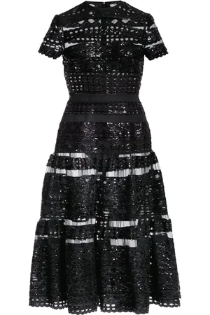 Elie saab Mittellanges Tüllkleid